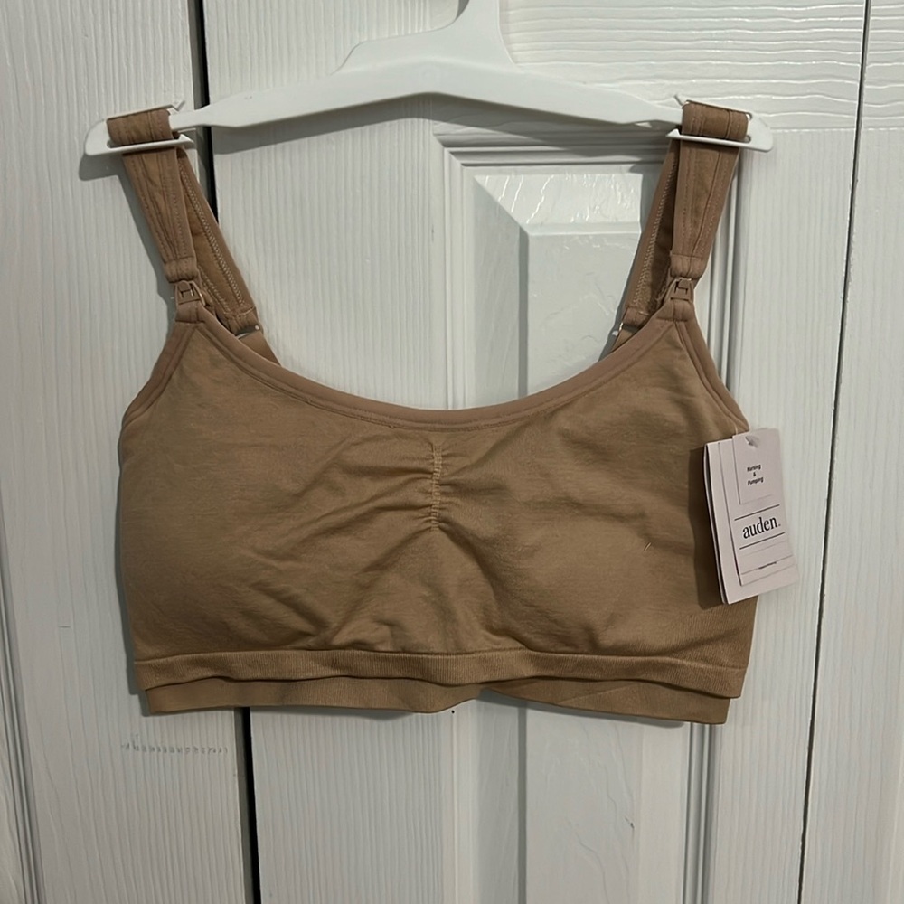 COPY - NWT Auden Nude Nursing Pumping Bra Size M